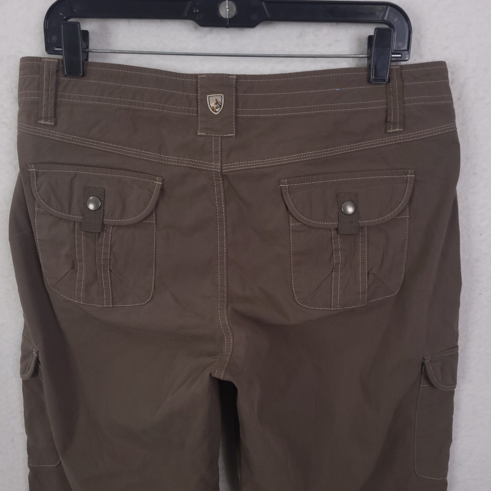 Kuhl Cargo Pants Womens 34 Brown Hiking Outdoor Utility Straight Leg Gorpcore - Picture 13 of 16